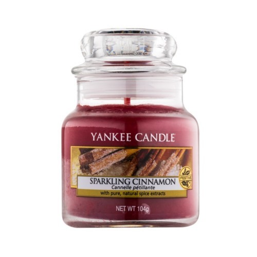 Yankee Candle Vonná svíčka Classic malý Třpytivá skořice (Sparkling Cinnamon) 104 g