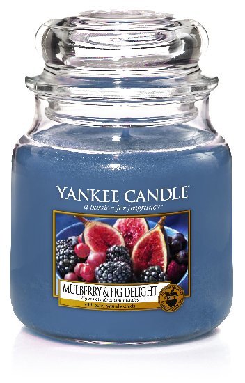 Yankee Candle Vonná svíčka Classic střední Mulberry &amp; Fig Delight 411 g