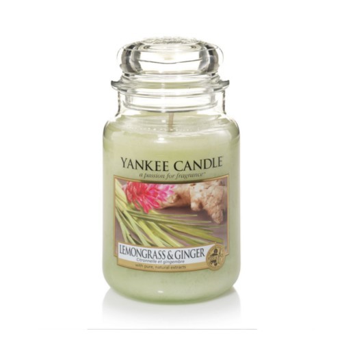 Yankee Candle Vonná svíčka Classic velký Citrónová tráva a zázvor (Lemongrass & Ginger) 623 g