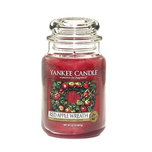 Yankee Candle Vonná svíčka Classic velký Věnec z červených jablíček (Red Apple Wreath) 623 g