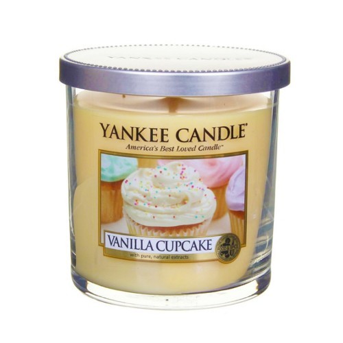 Yankee Candle Vonná svíčka Décor malý Vanilkový košíček (Vanilla Cupcake) 198 g