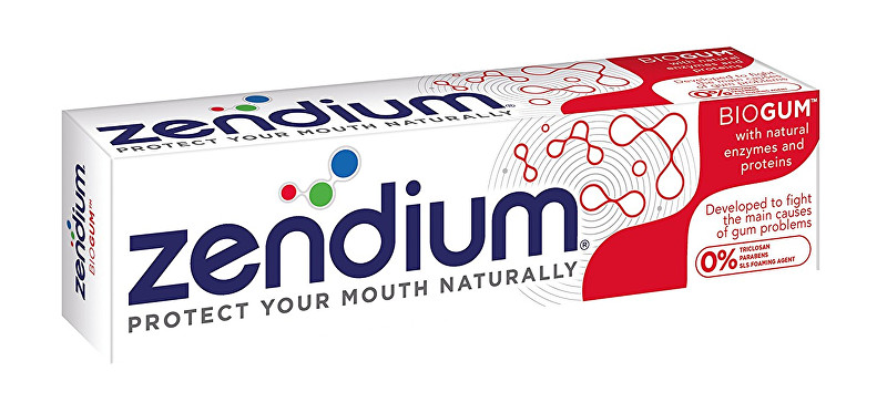 Zendium Zubní pasta Biogum (Toothpaste With Natural Enzymes and Proteins) 75 ml