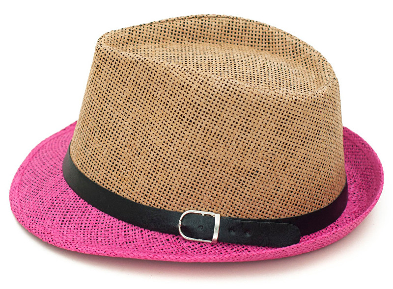 Art of Polo Letní klobouk dvoubarevný - béžovorůžový cz15160.12 58