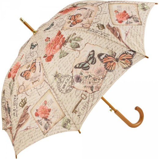 Blooming Brollies Dámský holový vystřelovací deštník Coynes Modern Vintage Butterfly COFMVBY