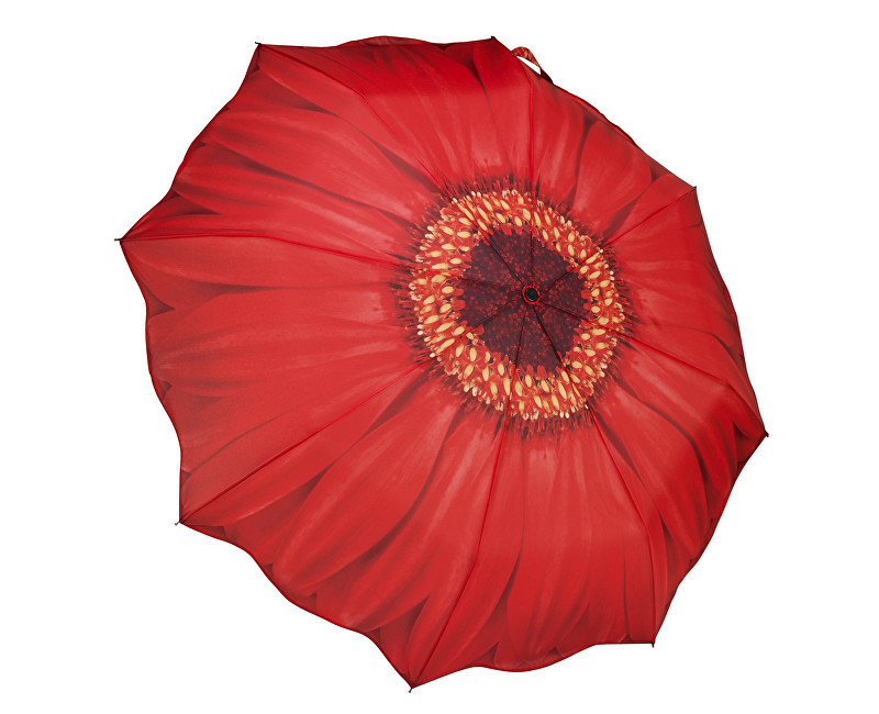 Blooming Brollies Dámský skládací plně automatický deštník Galleria Red Daisy Folding GFFRDN Blooming Brollies