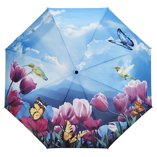 Blooming Brollies Dámský skládací plně automatický deštník Tulips Sonata GFFTS Blooming Brollies