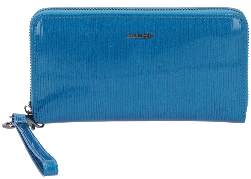 Carmelo Dámská kožená peněženka 2102F Modrá