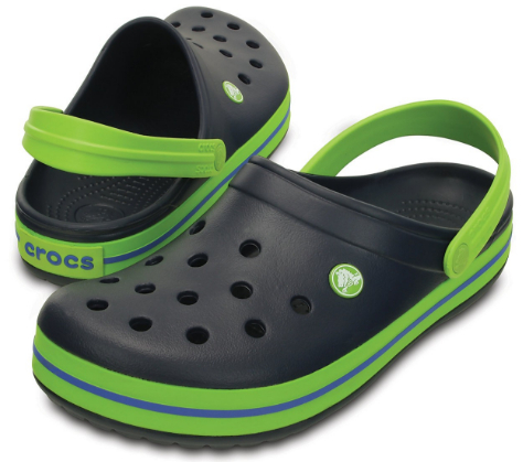 Crocs Dětské pantofle Crocband Clog Navy/Volt Green 204537-4K6 23-24