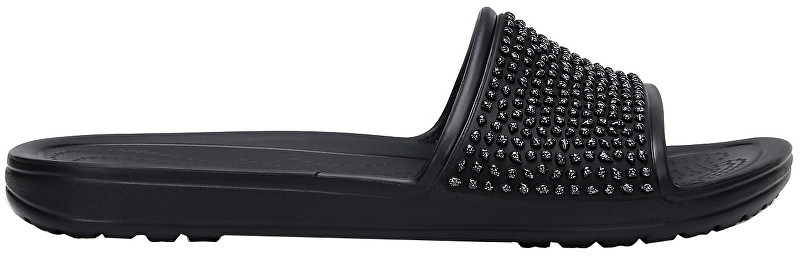 Crocs Dámské pantofle Sloane Embellished Slide Black/Black 204691-060 37-38