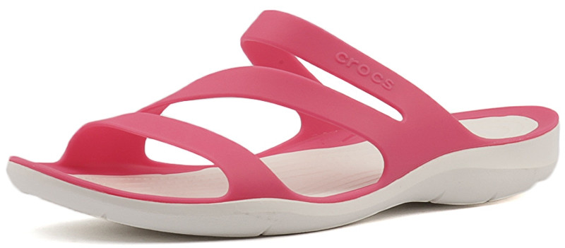 Crocs Dámské pantofle Swiftwater Sandal Paradise Pink/White 203998-6NR 36-37