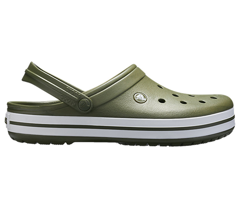 Crocs Pantofle Crocband Light Army Green/White 11016-37P 45-46