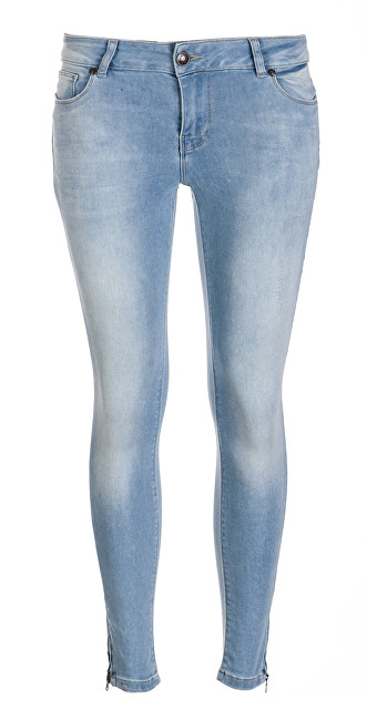 Cars Jeans Dámské modré kalhoty 7/8 Zip Koblenky Bleach 7952805.33 27