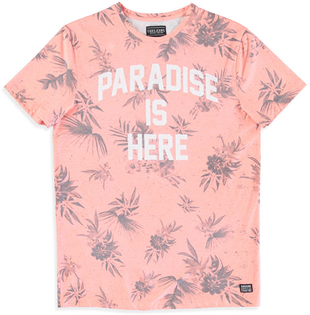 Cars Jeans Pánské triko Paradise 4014764 Coral M