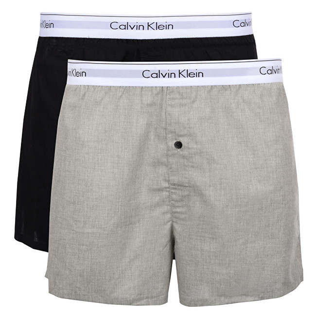 Calvin Klein Sada trenek Modern Cotton Stretch Slim Boxer 2P NB1396A-BHY L