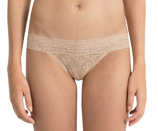 Calvin Klein Dámské kalhotky Bare Lace Thong QD3596E-20N Bare L