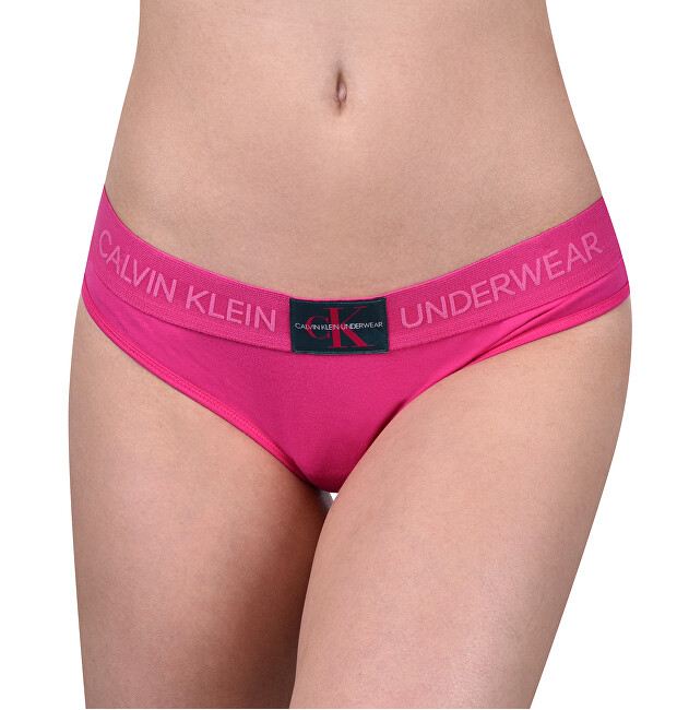 Calvin Klein Dámské kalhotky Bikini Monogram QF4921E-TZX Thrill L