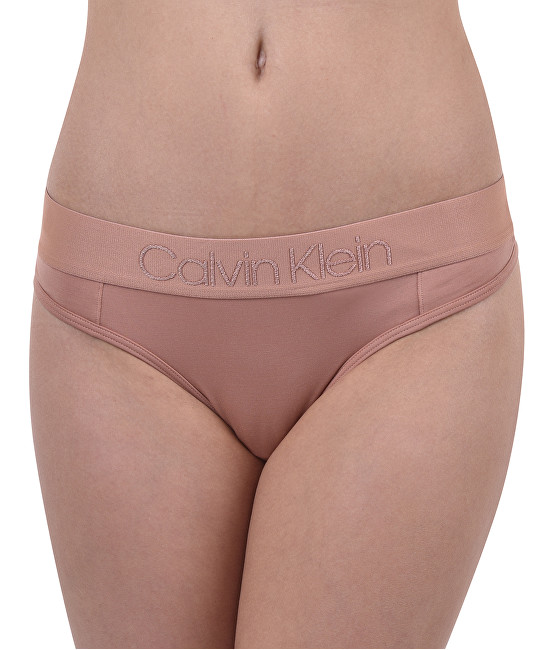 Calvin Klein Dámské kalhotky Tonal Logo Thong QF4942E-YUT Unity S