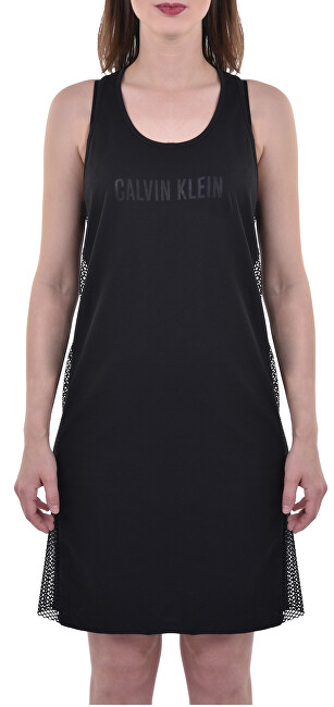 Calvin Klein Dámské šaty Mesh Insert Tank Dress KW0KW00711-094 PVH Black XL