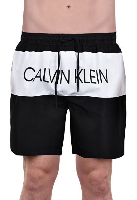 Calvin Klein Pánské koupací kraťasy Medium Drawstring KM0KM00293-001 Black XL