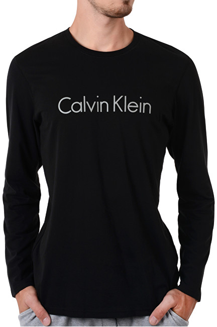 Calvin Klein Pánské triko Comfort Cotton L/S Crew Neck NM1345E-001 Black M