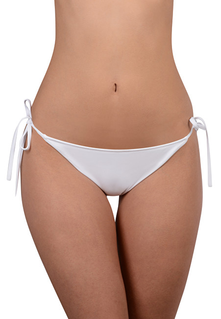 Calvin Klein Plavkové kalhotky Cheeky String Side Tie Bikini KW0KW00229 White L