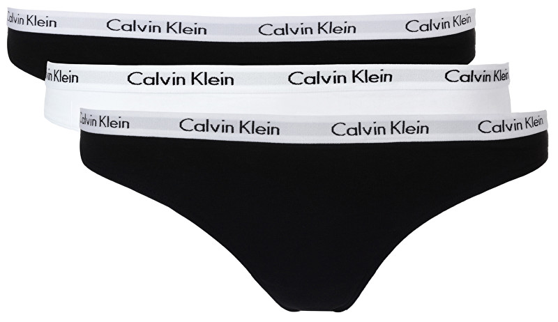 Calvin Klein Sada dámských kalhotek Bikini 3PK QD3588E-WZB S