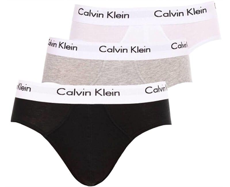 Calvin Klein Sada slipů Hip Brief 3P U2661G-998 M