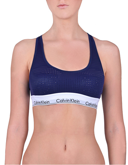 Calvin Klein Sportovní podprsenka Unlined Bralette Shilo Blue QF4638E-XS6 L
