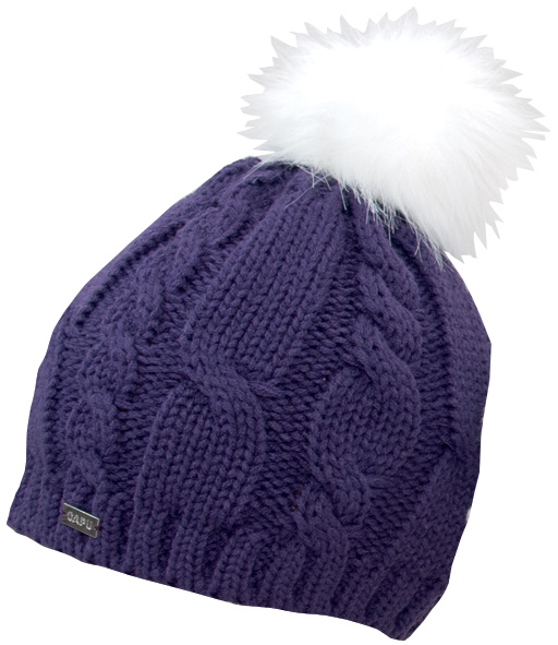 CAPU Zimní čepice s bambulí Purple 18413-A