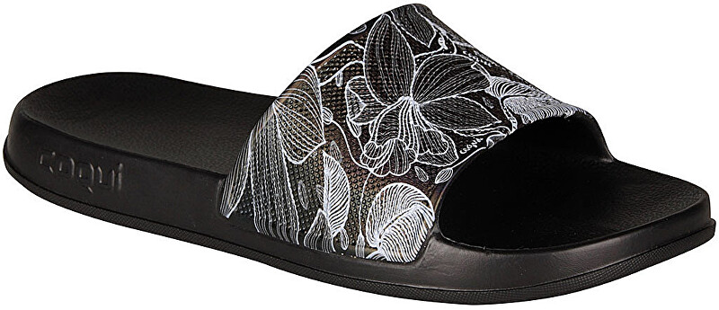 Coqui Dámské pantofle Tora Black/Blooming Flowers 7082-207-2200 37