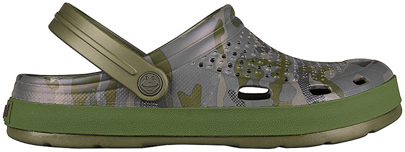 Coqui Pánské pantofle Lindo Army Green Camo 6403-203-2626 41