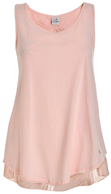 Deha Dámská halenka Tank B74370 Soft Rose L