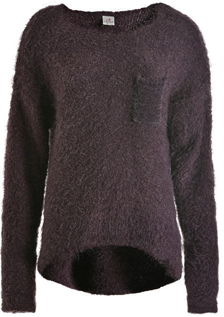 Deha Dámský svetr Crewneck Sweater B64160 Black Plum XL