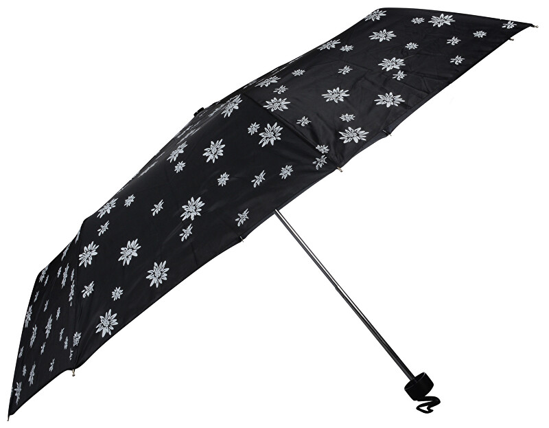 Doppler Dámský skládací mechanický deštník Special Mini Edelweiss černá 700065E03