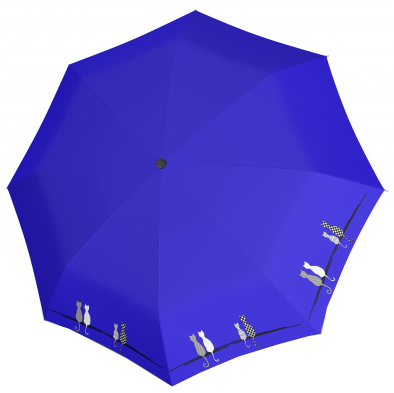 Doppler Dámský skládací plně automatický deštník Fiber Magic Cats 7441465C0502