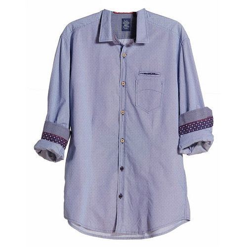 Edward Jeans Pánská košile Denim Shirts Light Blue 16.1.1.03.005 M