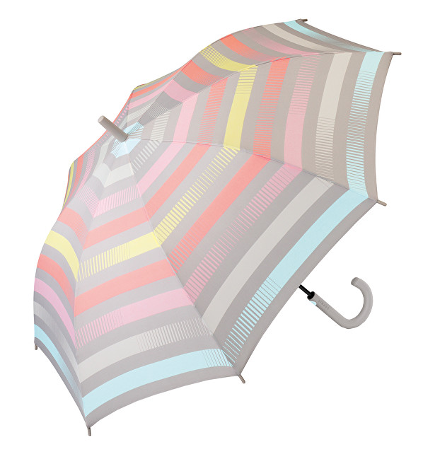 Esprit Dámský holový deštník Long AC Summer Stripes Pastel