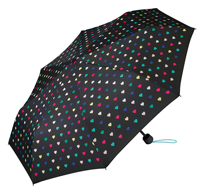 Esprit Dámský skládací deštník s taškou Super Mini Heartbeat