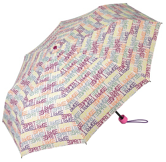 Esprit Dámský skládací deštník s taškou Supermini white