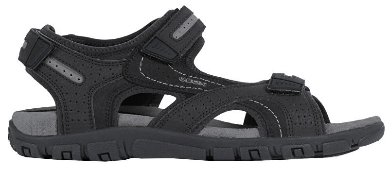 GEOX Pánské sandále Uomo Sandal Strada D Black/Stone U8224D-050AU-C9310 42