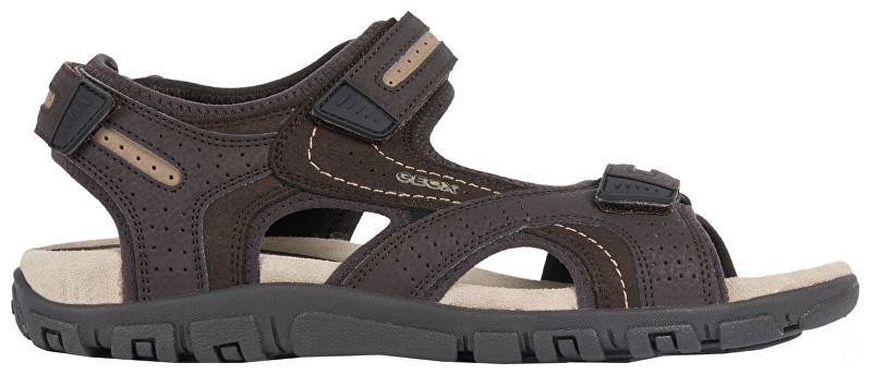 GEOX Pánské sandále Uomo Sandal Strada D Brown/Sand U8224D-050AU-C0705 41