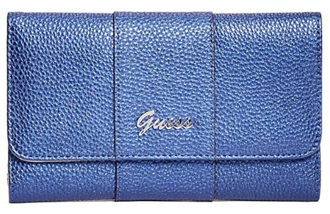 Guess Dámská peněženka Factory Women`s Desmond Slim Wallet Clutch Midnight Blue
