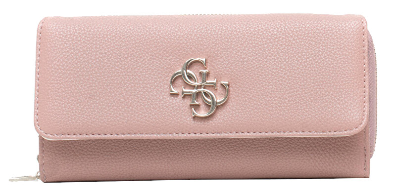 Guess Dámská peněženka Kelsey Slg Lrg Clutch Orgnzr Rosebood-Rwo Guess