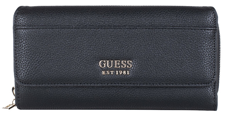 Guess Dámská peněženka Lila Slg Lrg Clutch Organizer Black-Bla Guess