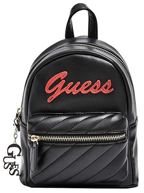 Guess Dámský batoh Factory Women`s Feliz Logo Convertible Mini Backpack Black