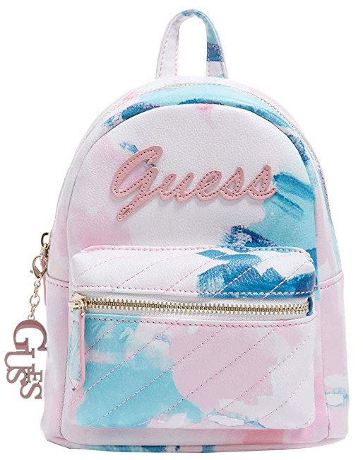 Guess Dámský batoh Factory Women`s Feliz Logo Convertible Mini Backpack Print