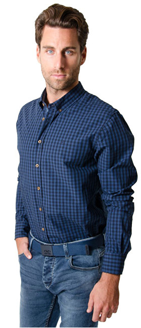 Heavy Tools Pánská košile s dlouhým rukávem Reply W16-411 Blue M