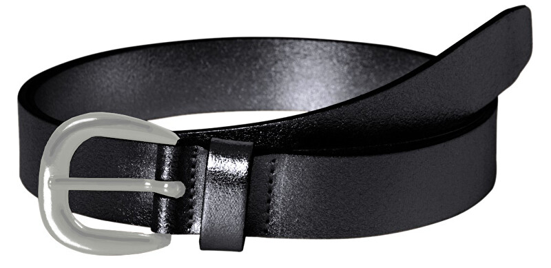 Pieces Dámský kožený opasek Licia Leather Jeans Belt Black 90 cm