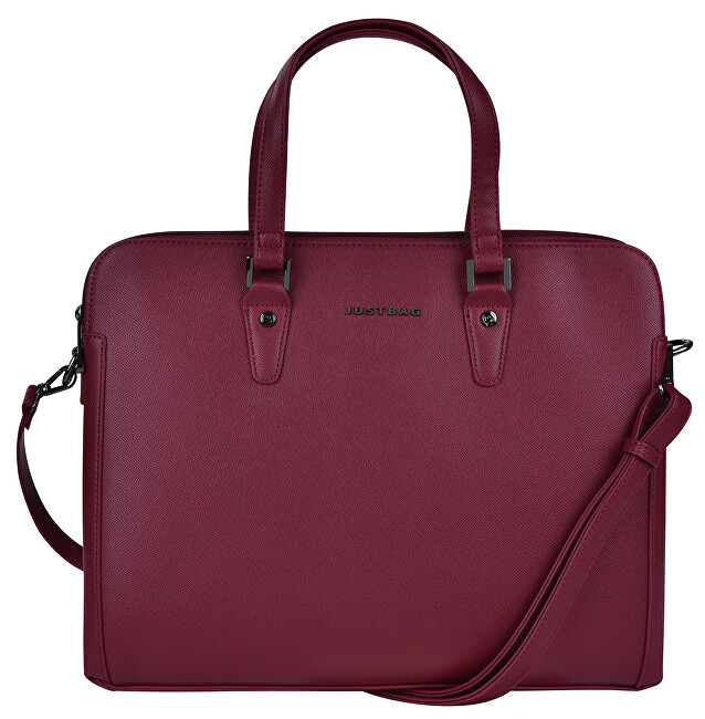 JustBag Dámská kabelka na notebook 3756 Bordeaux