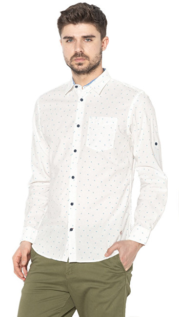Jack&Jones Pánská košile Edward Shirt Ls Org White Slim S